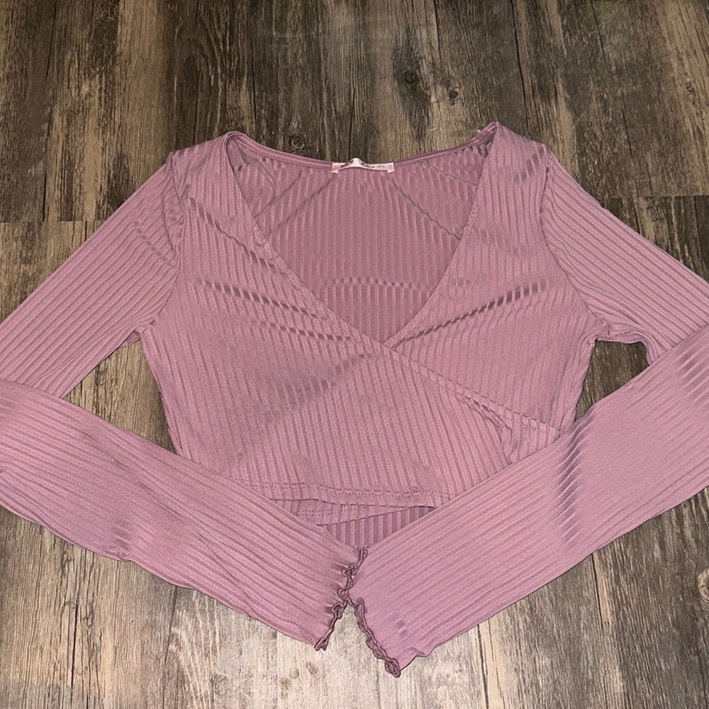 Blu Blush Mauve Crop Top